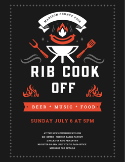 Rib cook-off flyer